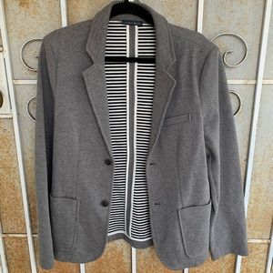 Zara Man Jean Cotton Blazer Made In Morocco 38R